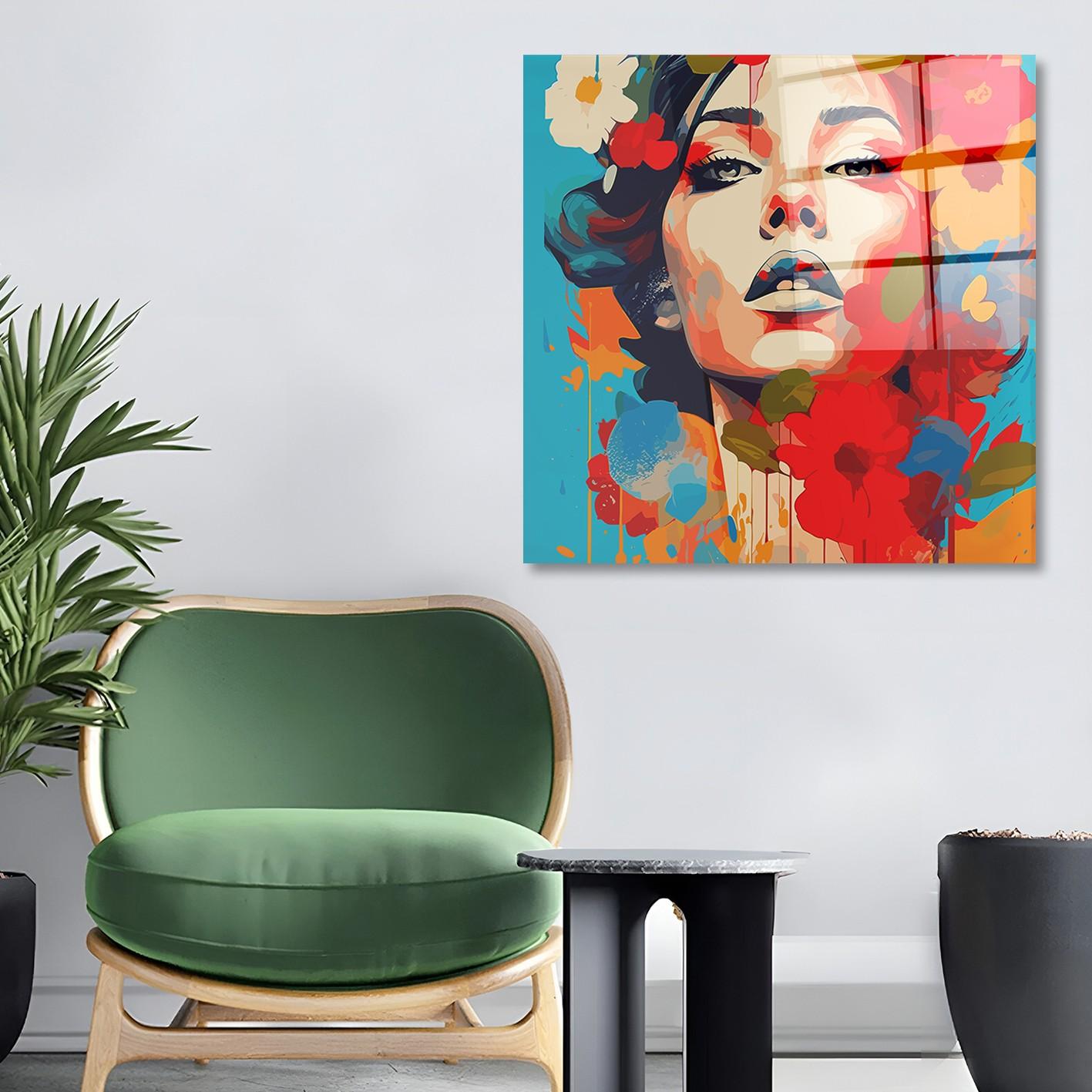 Wallity Slika od kalenog stakla 50x50cm