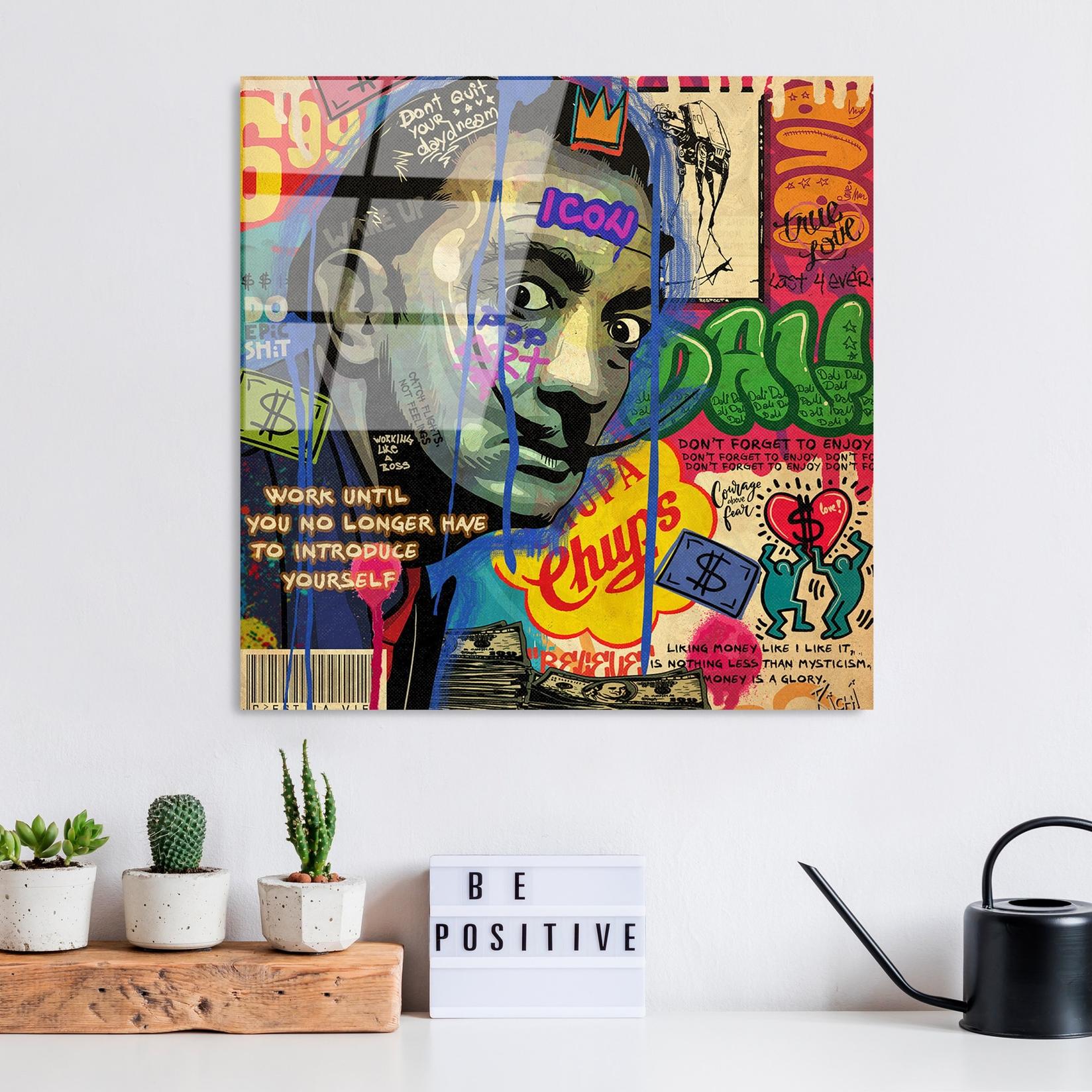 Wallity Slika od kalenog stakla 50x50cm