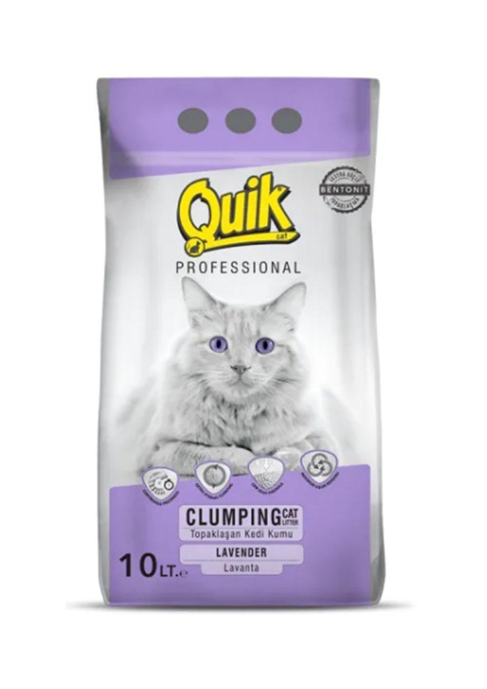 QUIK Posip za mačke BNT-020 Bentonit LAVANDA 10l