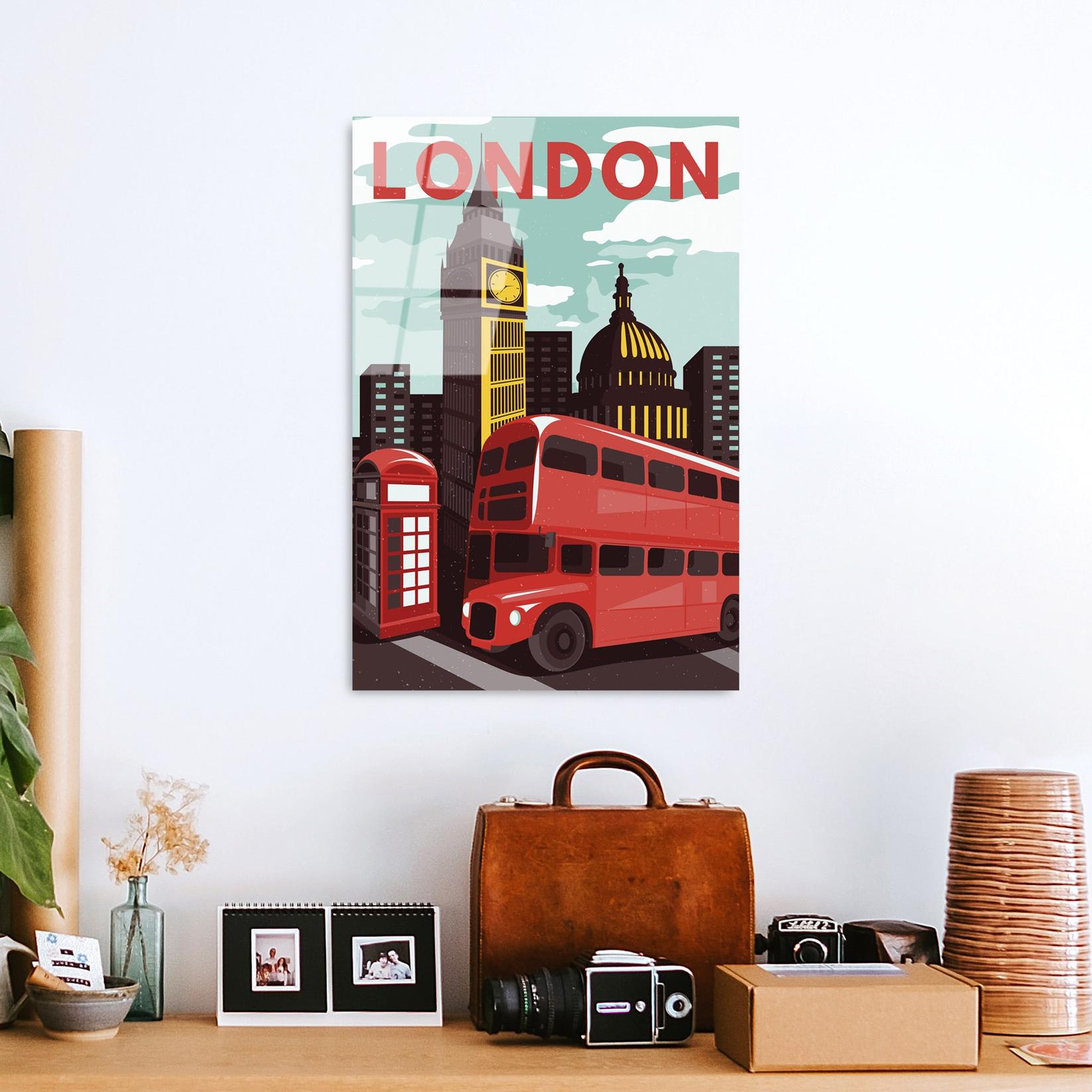 Wallity Slika od kalenog stakla 30x45cm