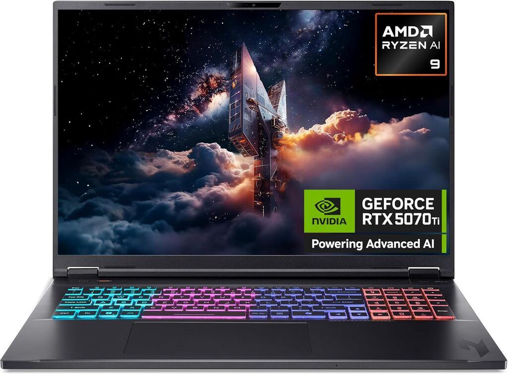 Acer Gaming laptop Nitro V16S AI ANV16S-61 NoOS/16" 180Hz/Ryzen AI 9 365/32GB/1TB SSD/RTX 5070-8GB/backlit/crna