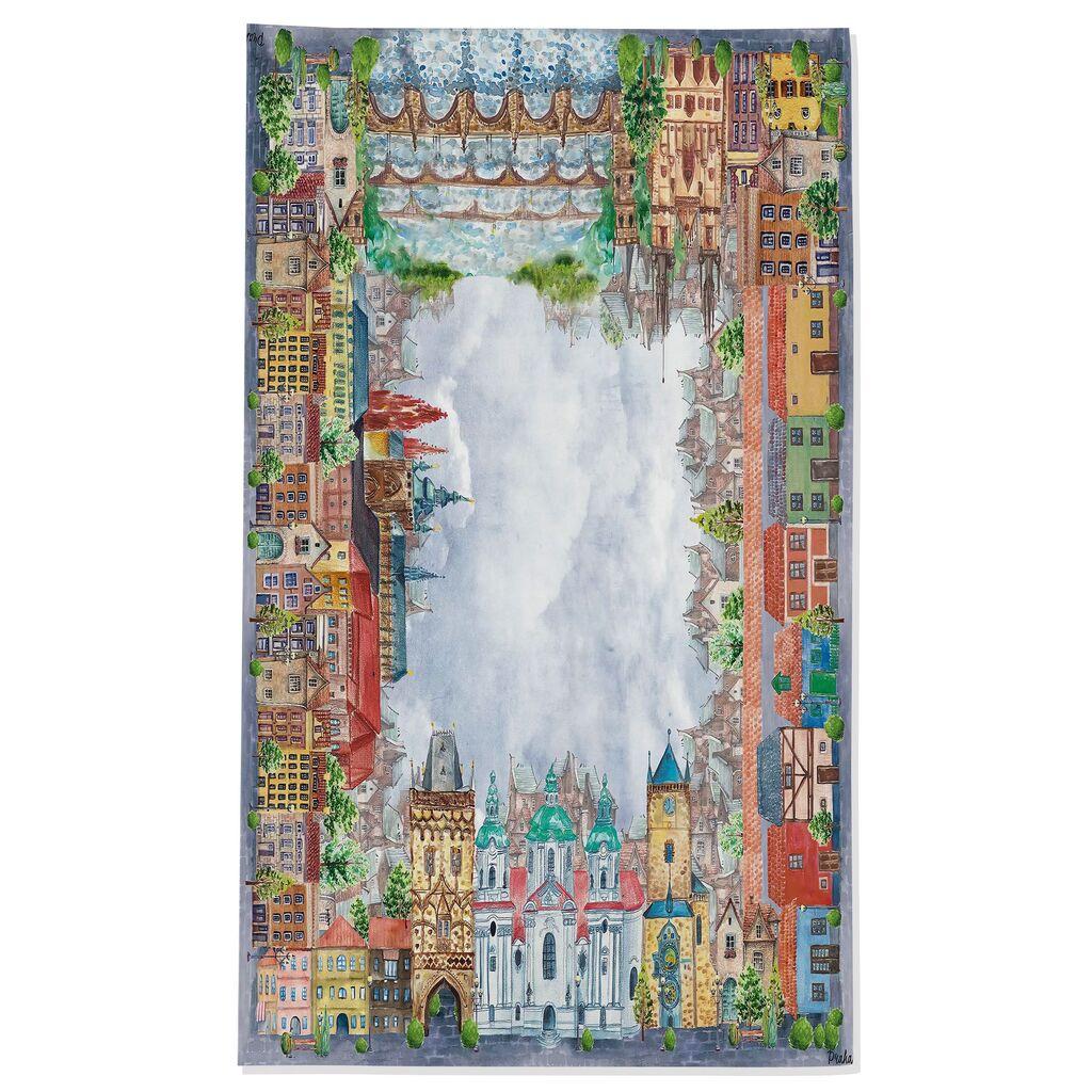 Hermia Stolnjak MSAORT0011-1, 100×100 cm, 230 g/m², Pamuk, Šareni