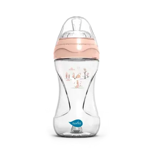 Nuvita Flašica staklena Anti Colic 250ml, Roze