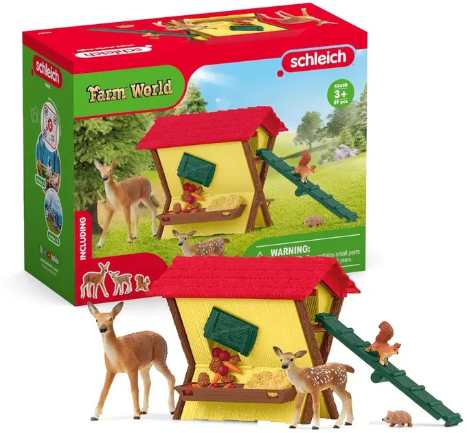 Schleich Igračka Set Hranilica za divlje životinje