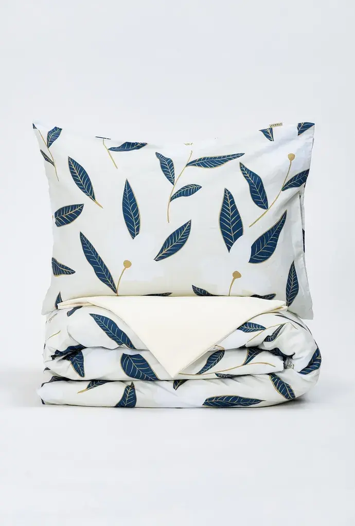 Stefan Komplet posteljina 1396, 200x200cm, Belo-plava