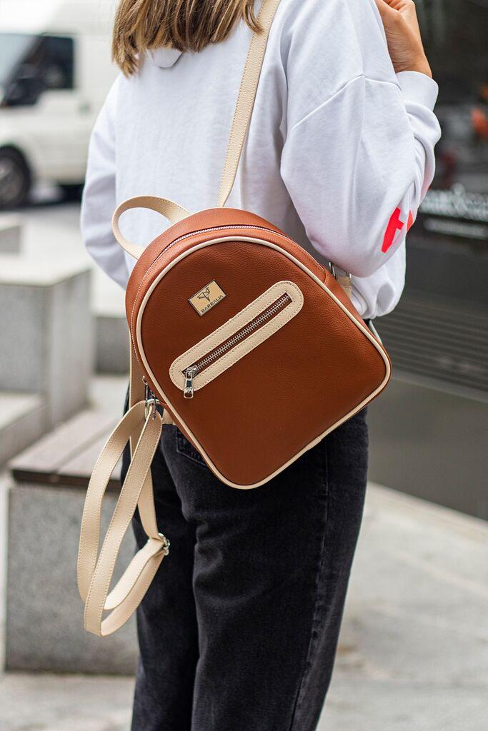 Bemiss Ženski ranac Oslo, Svetlo braon, Smeđi