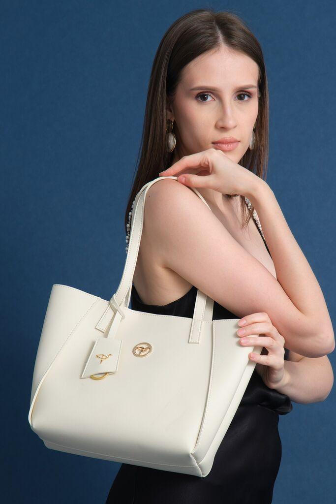 Garbalia Ženska torba Sofia, 34 x 12 x 24 cm, Bež