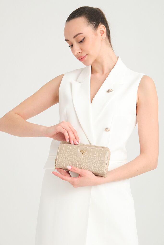 Garbalia Ženski novčanik Lizard, Bež