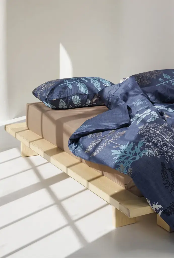 Stefan Komplet posteljina 1371, 200x200cm, Teget