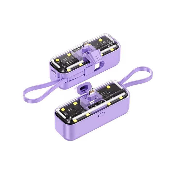 OXPOWER Eksterna baterija, 5000mAh, Lightning, Ljubičasta