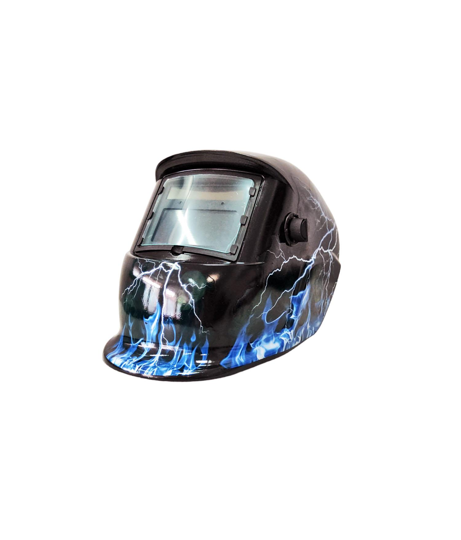 PROLINETECH Maska za zavarivanje Munja PLT/WM-002, Crno - plava