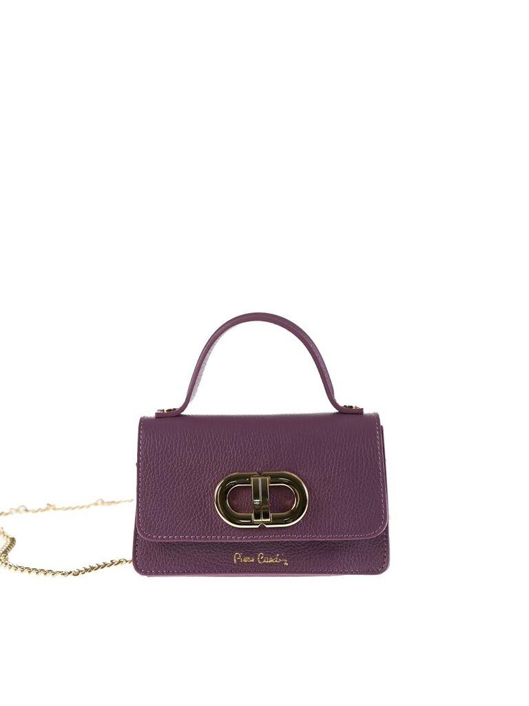 Pierre Cardin Ženska kožna torba 1970, Ljubičasta
