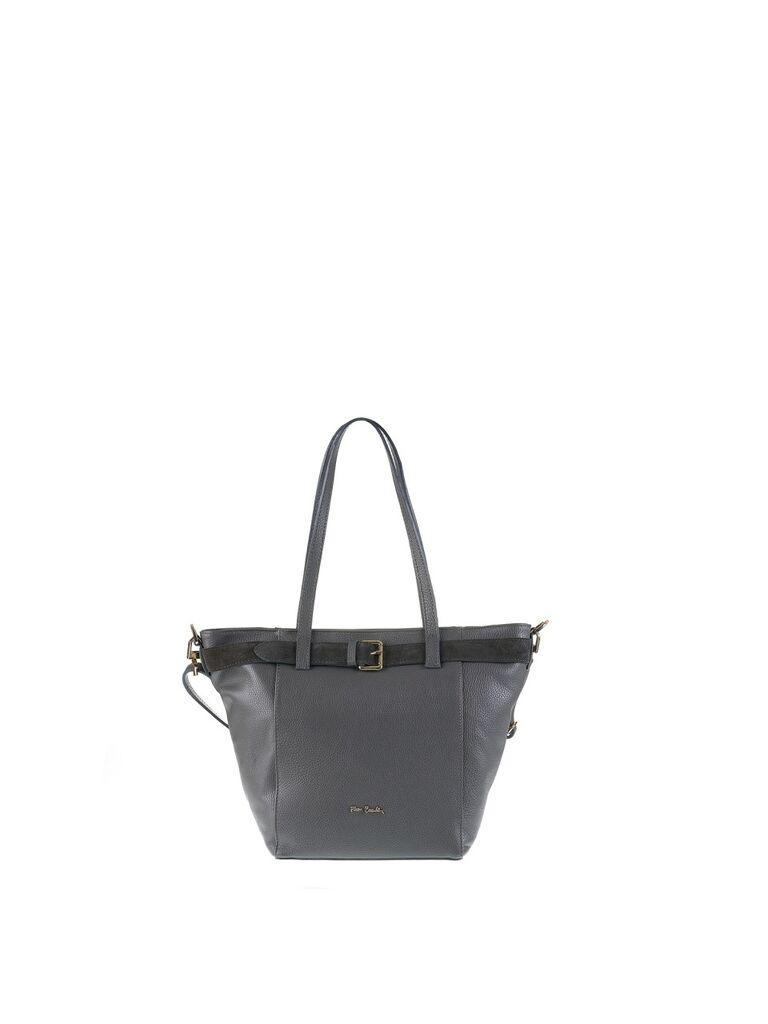 Pierre Cardin Ženska kožna torba 55104, Tamnosiva