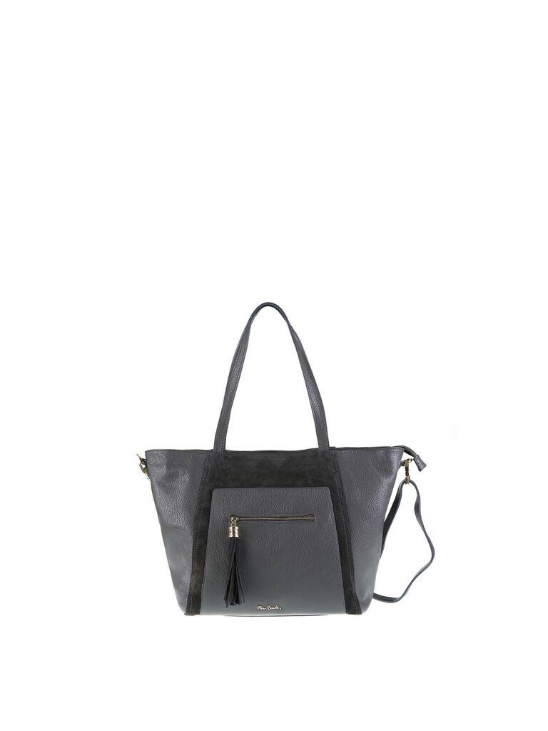 Pierre Cardin Ženska kožna torba 55106, Tamnosiva