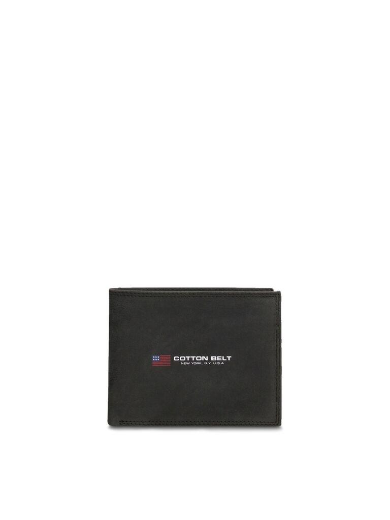 Cotton Belt Muški kožni novčanik K19059P053, Crni