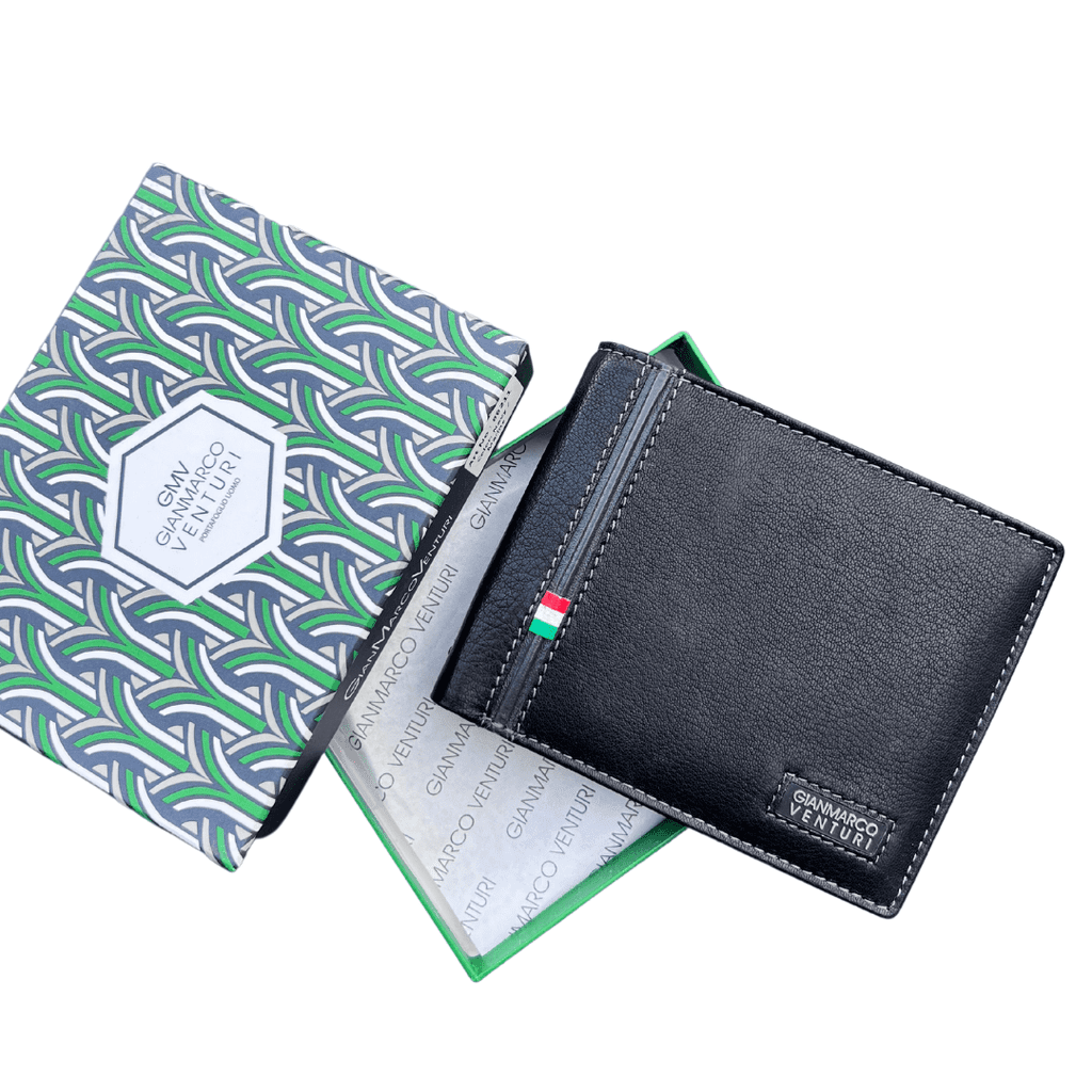 Gianmarco Venturi Muški kožni novčanik GMV-4008, Crni