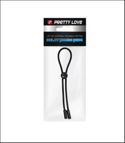 Pretty Love Univerzalni prsten za penis, Podesivi, 26cm, Crni