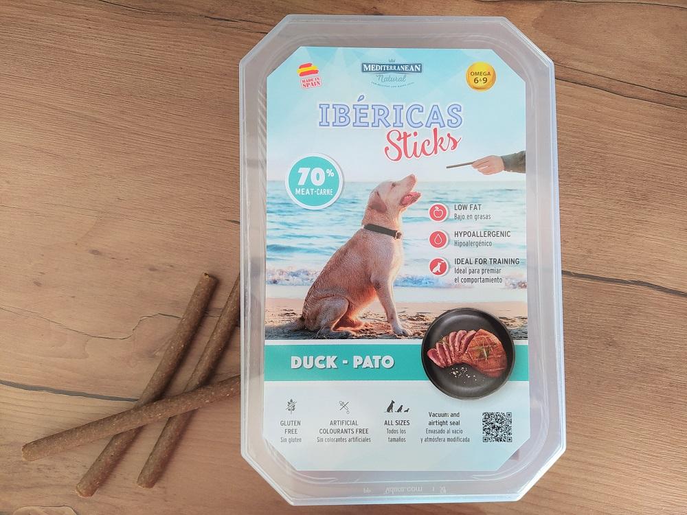 Mediterranean Set mesnih štapića za pse Ibericas, Pačetina, 800 g