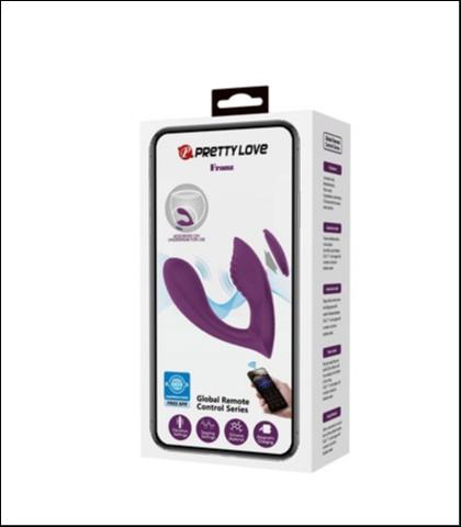 Pretty Love Dvostruki klitoralni vibrator Franz, Ljubičasti