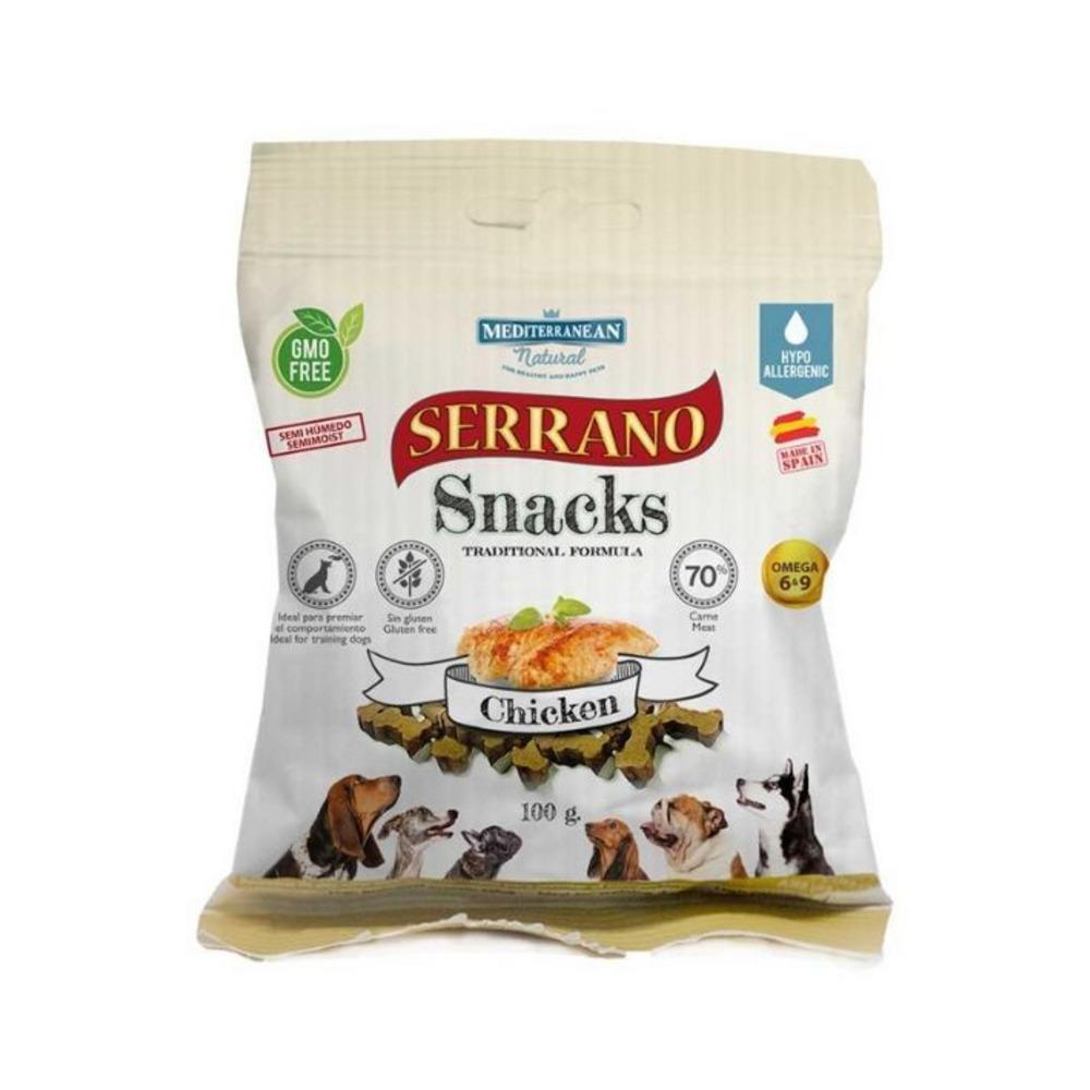Mediterranean Poslastice za štence Serrano Puppy, Piletina, 100 g