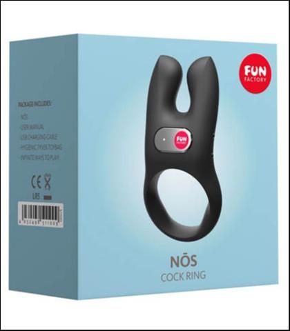 Fun Factory Prsten za penis NOS, Crni