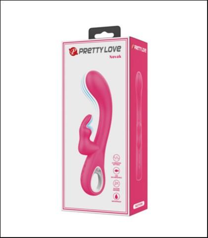 Pretty Love Vibrator Novak, Silikonski, 12 režima, Roze