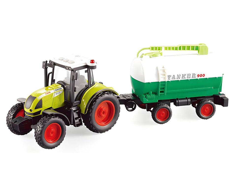 Traktor sa cisternom sa zvukom i svetlom 1:16 WY900A