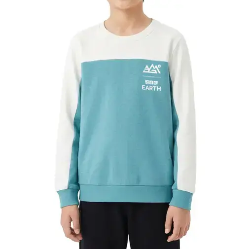361 Degrees Duks za dečake Turtleneck Sweater, Belo-zeleni