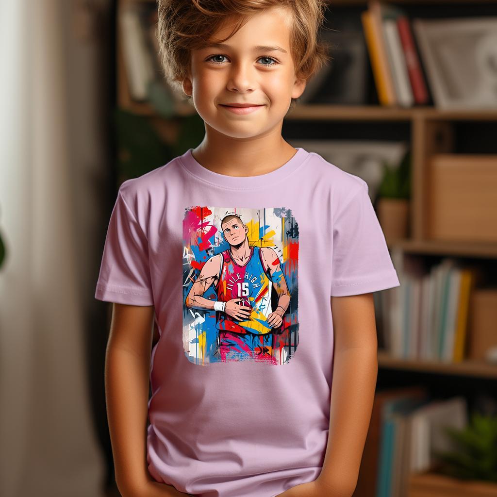 Camiseta Majica sa štampanim printom Cam 498, Dečija, Svetlo roze