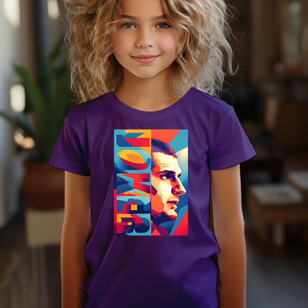 Camiseta Majica sa štampanim printom Cam 510, Dečija, Patlidžan