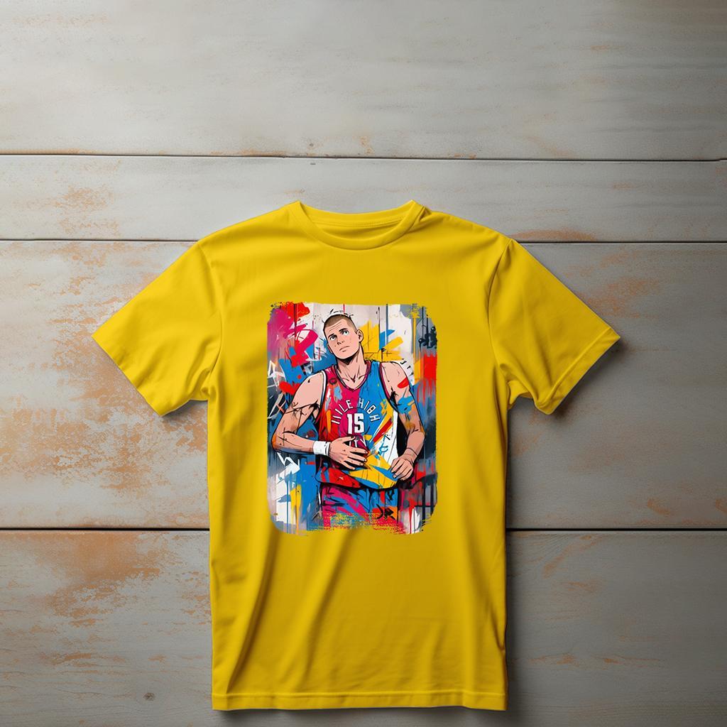 Camiseta Majica sa štampanim printom Cam 498, Dečija, Zlatne boje