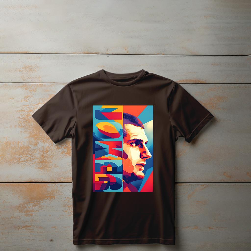 Camiseta Majica sa štampanim printom Cam 510, Dečija, Čokolada