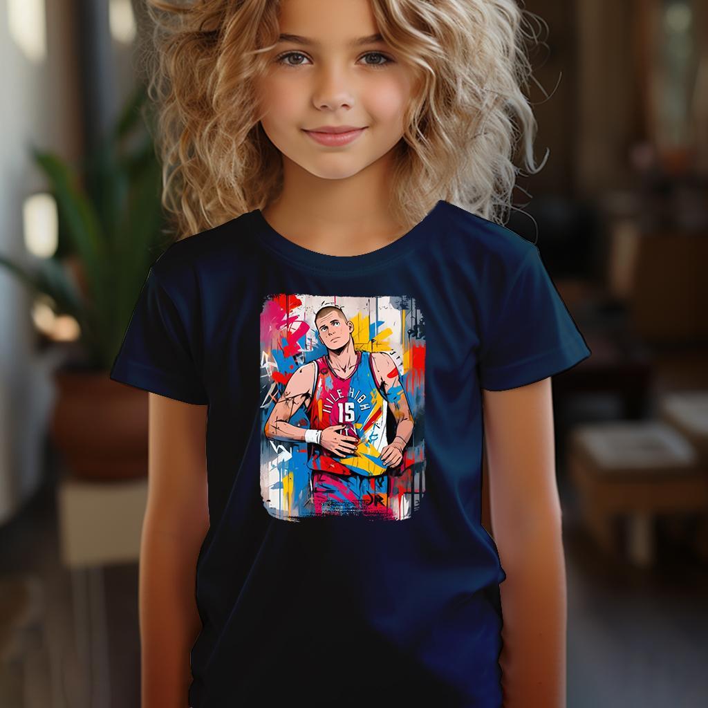 Camiseta Majica sa štampanim printom Cam 498, Dečija, Tamnoplava