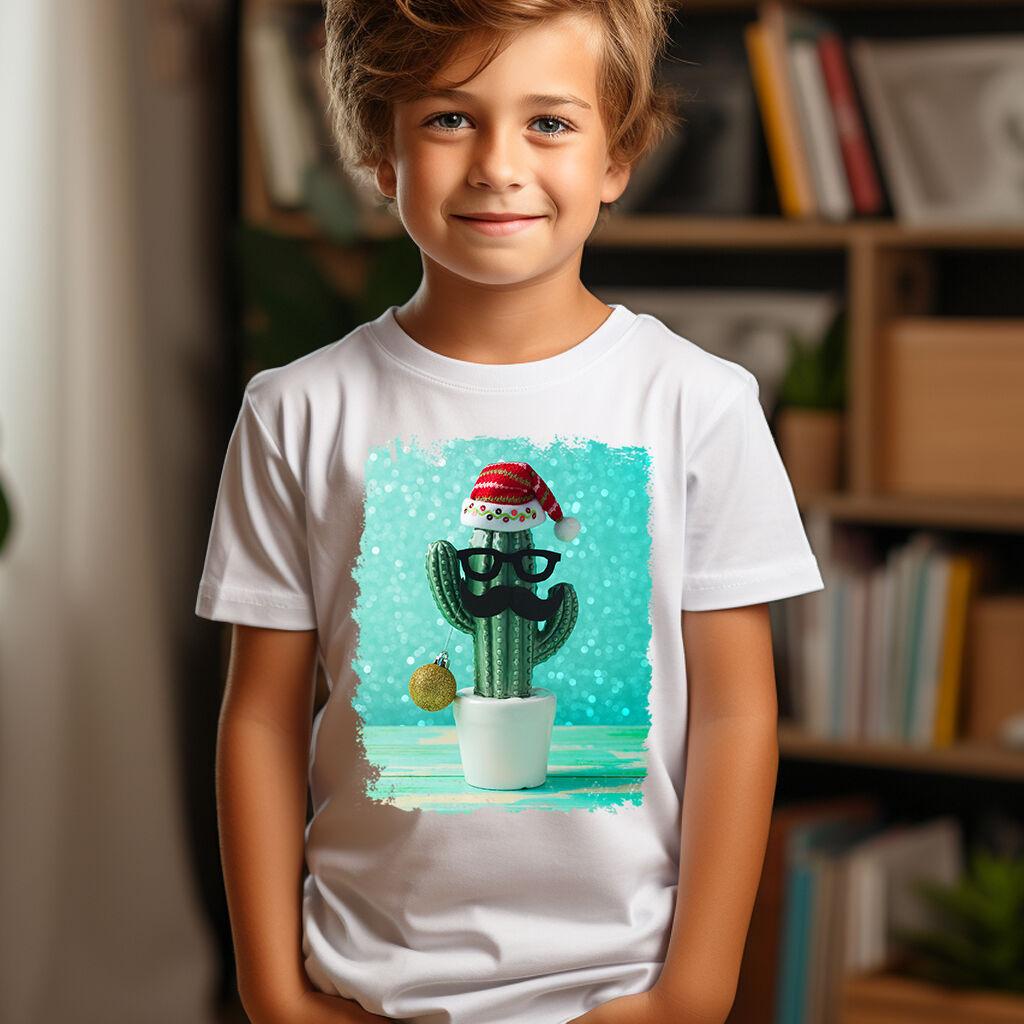 Camiseta Majica sa štampanim printom Cam 752, Dečija, Bela