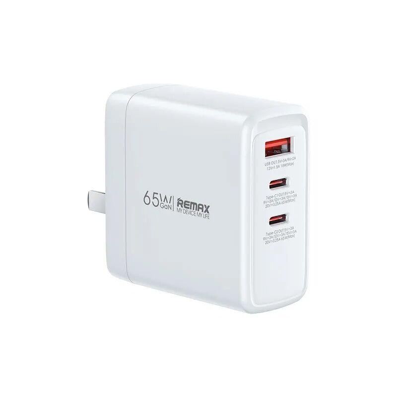 Remax Kućni punjač Dofon Series RP-U100, GaN, 65W, 2C+1A, Beli