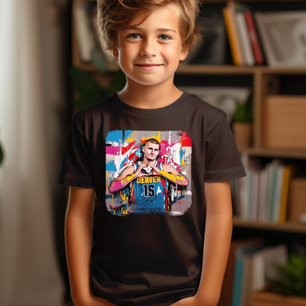 Camiseta Majica sa štampanim printom Cam 497, Dečija, Čokolada