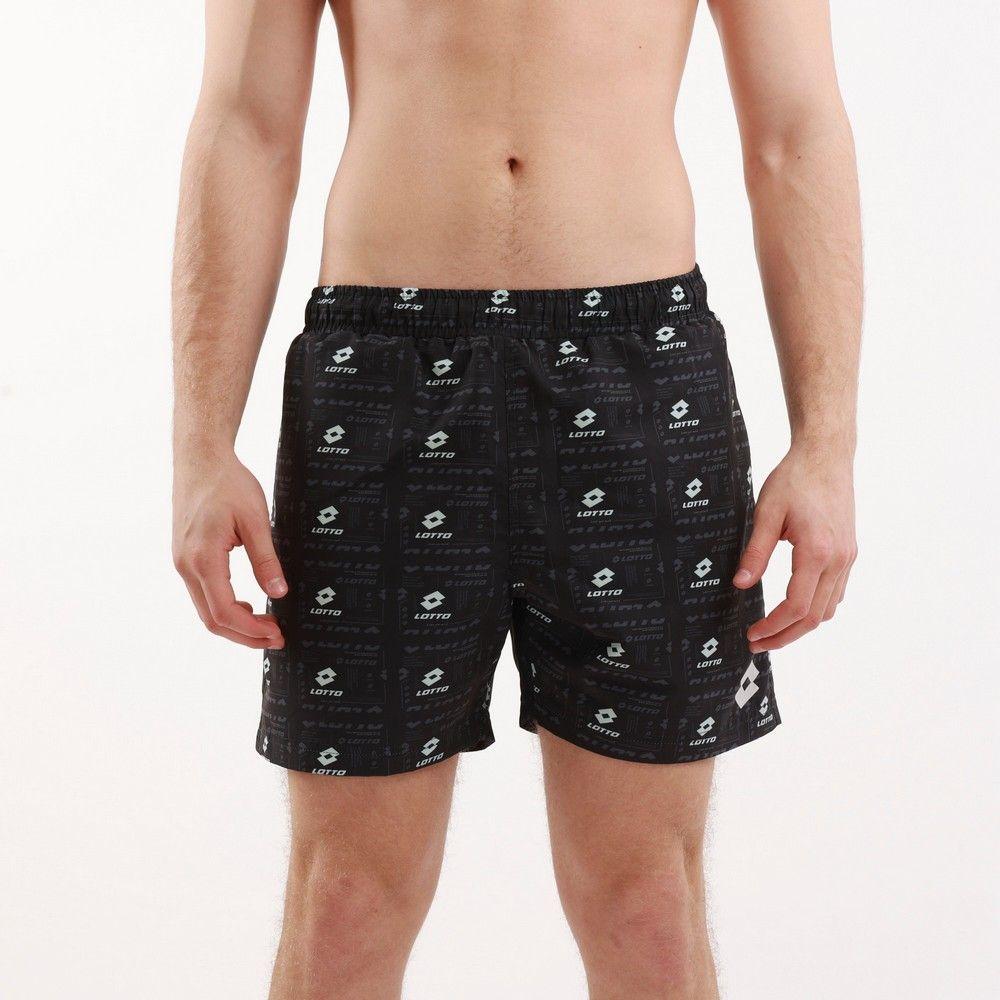 Lotto Muški kupaći logo beach shorts, Crni