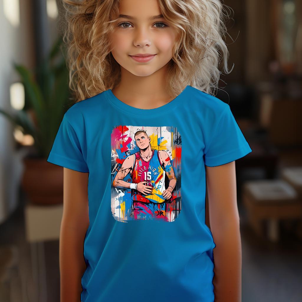 Camiseta Majica sa štampanim printom Cam 498, Dečija, Akva