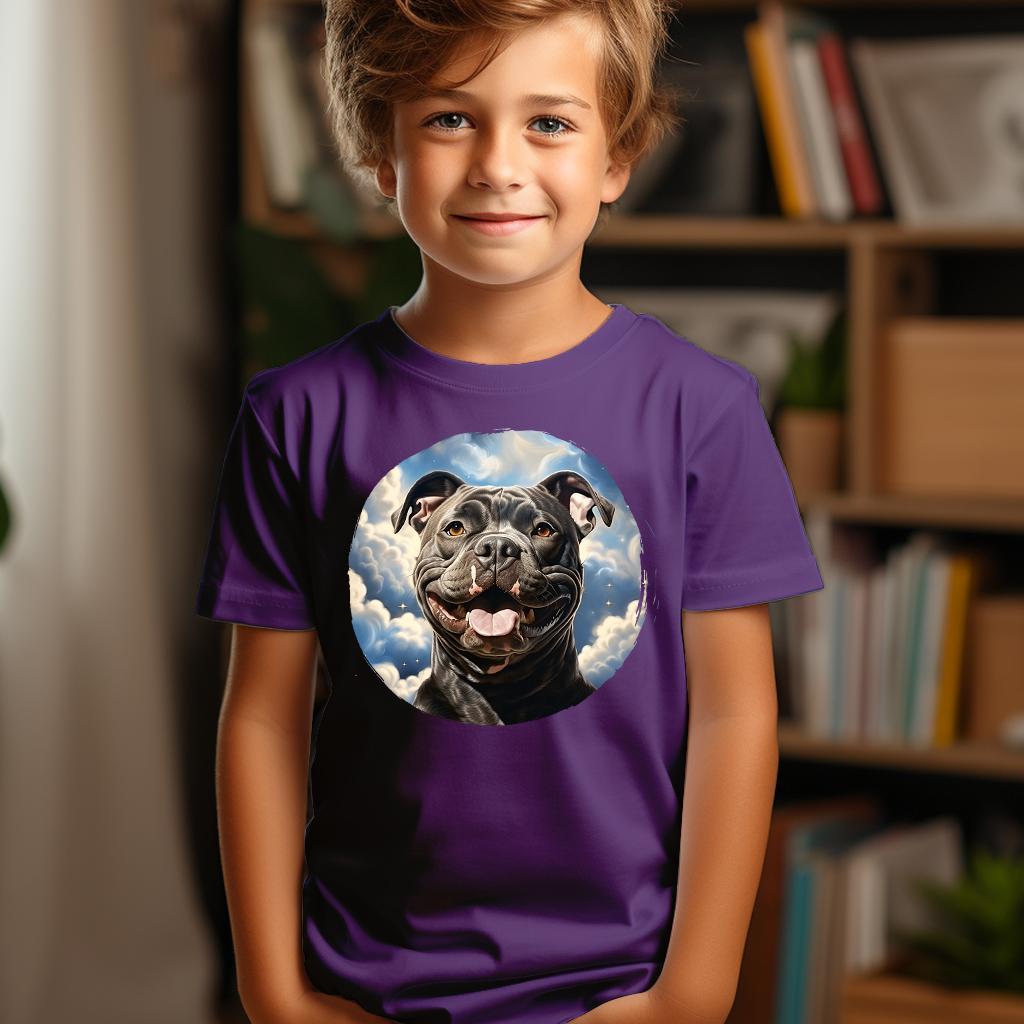 Camiseta Majica sa štampanim printom Cam 569, Dečija, Patlidžan