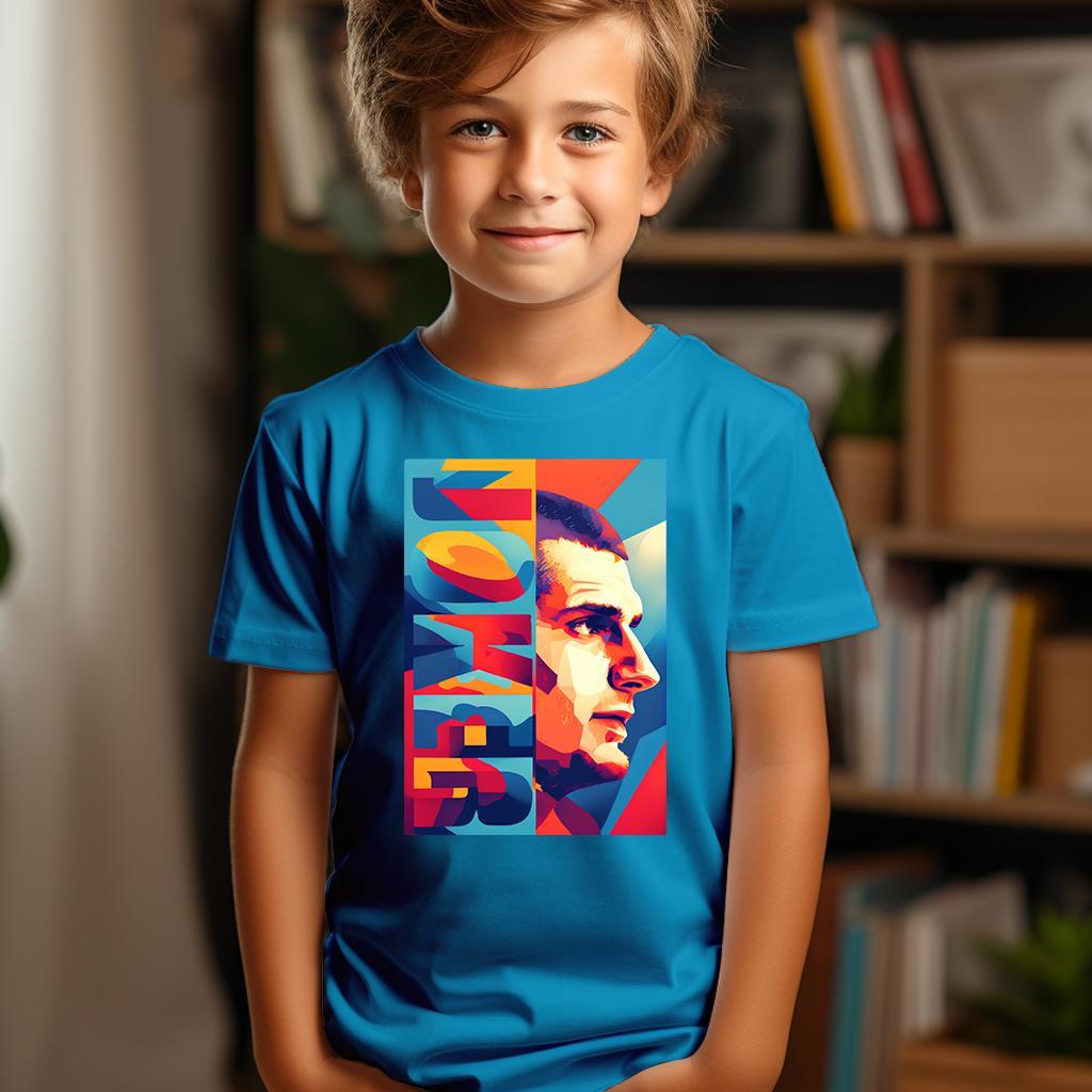 Camiseta Majica sa štampanim printom Cam 510, Dečija, Akva