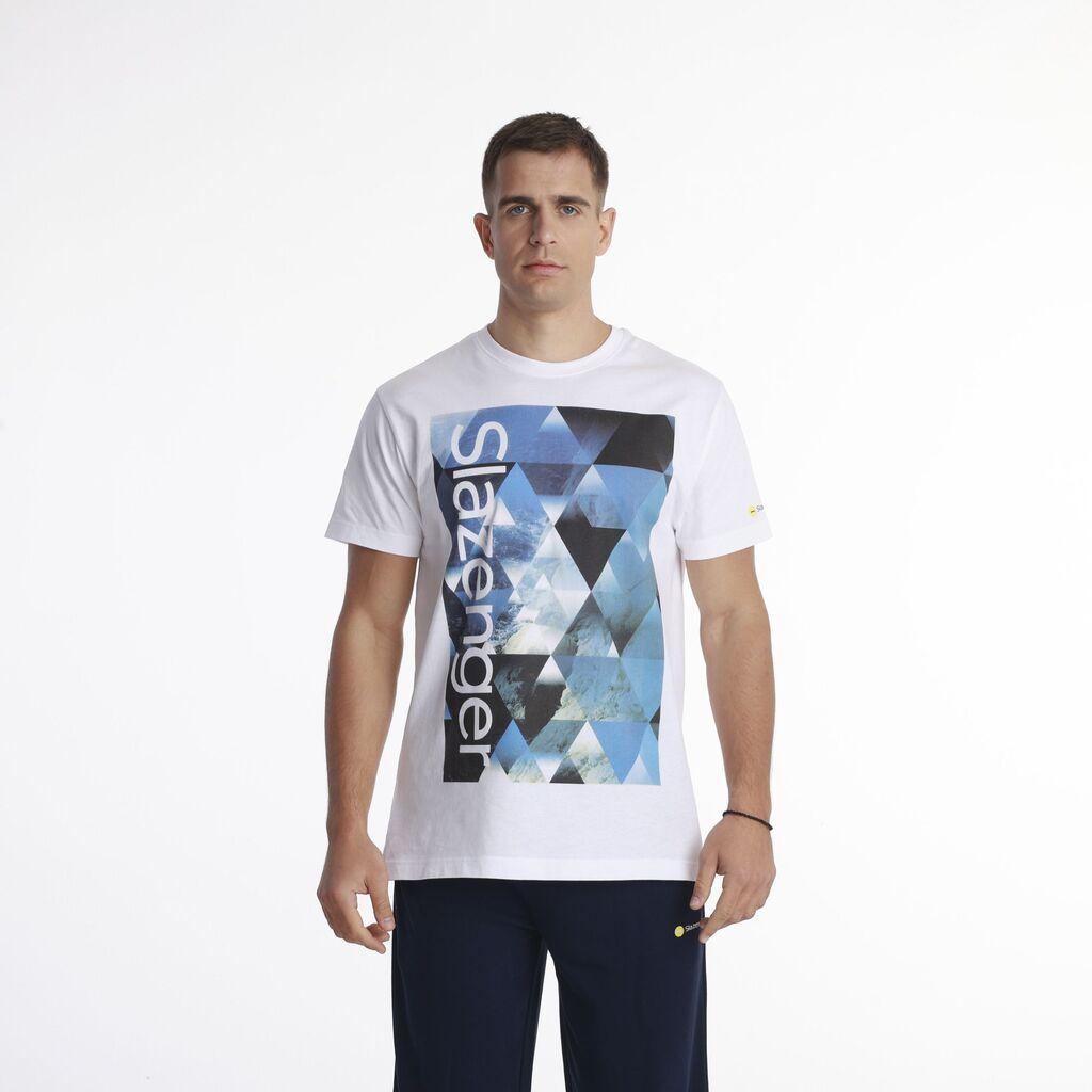 Slazenger Muška majica Graphic t shirt, Bela