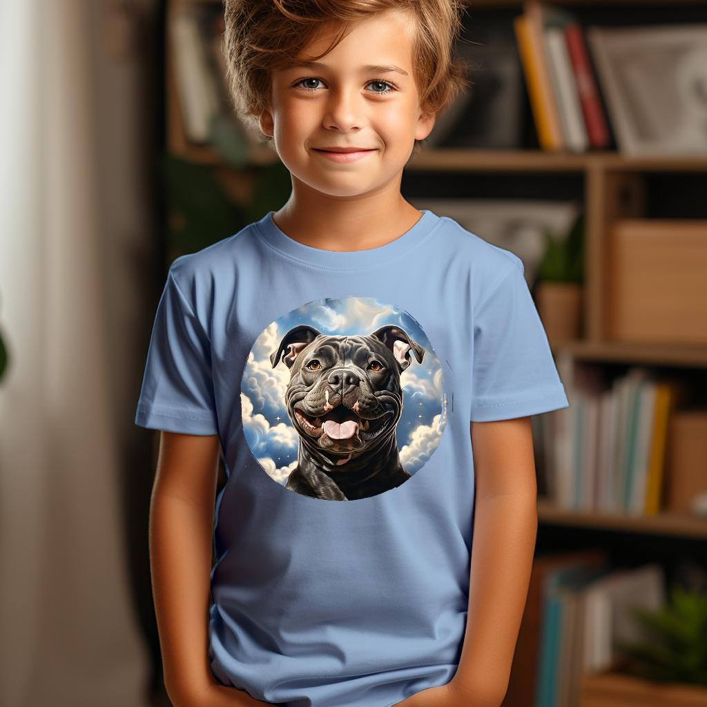 Camiseta Majica sa štampanim printom Cam 569, Dečija, Cijan