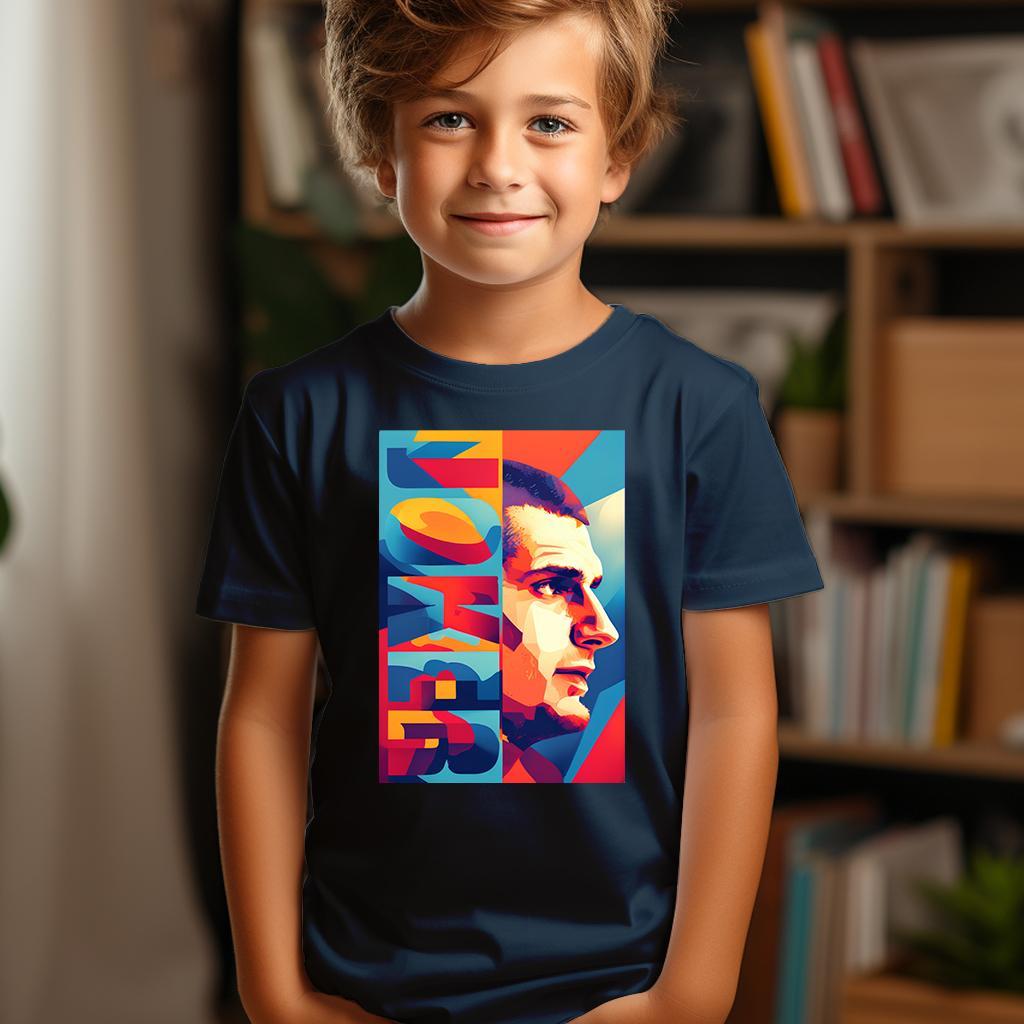 Camiseta Majica sa štampanim printom Cam 510, Dečija, Tamnoplava