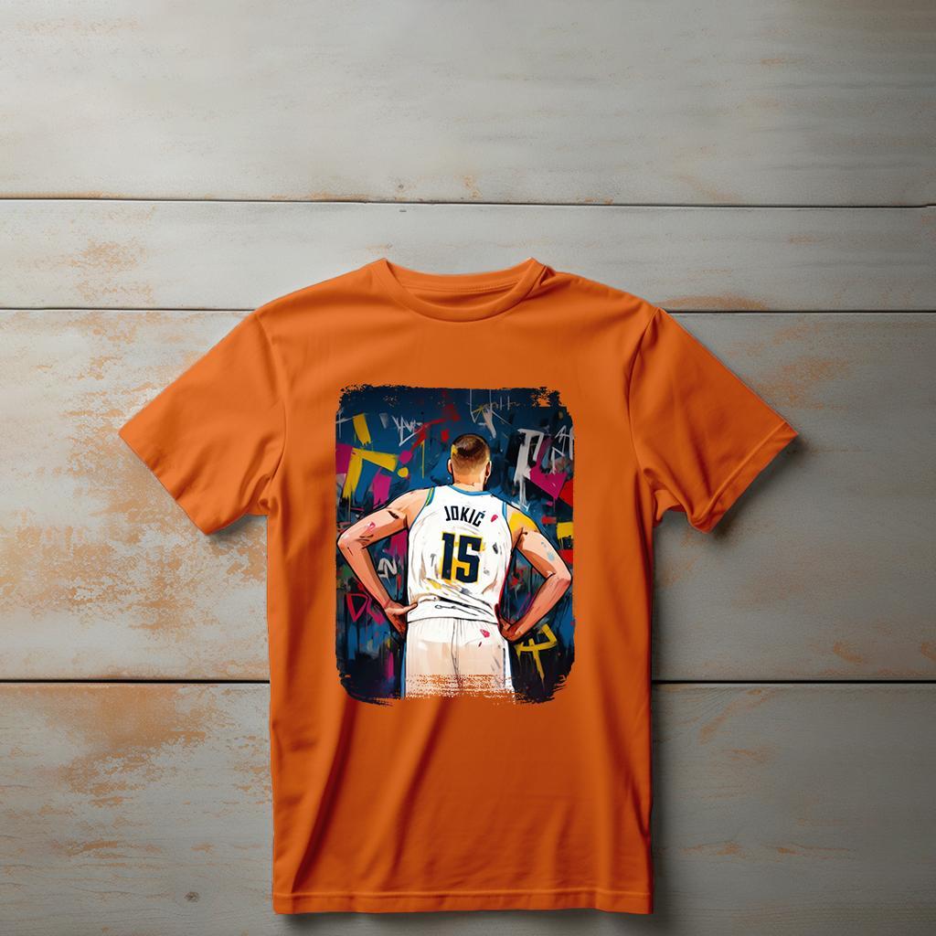 Camiseta Majica sa štampanim printom Cam 512, Dečija, Narandžasta