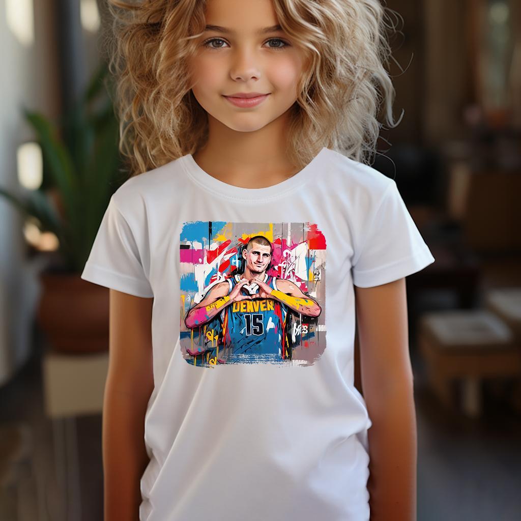 Camiseta Majica sa štampanim printom Cam 497, Dečija, Bela