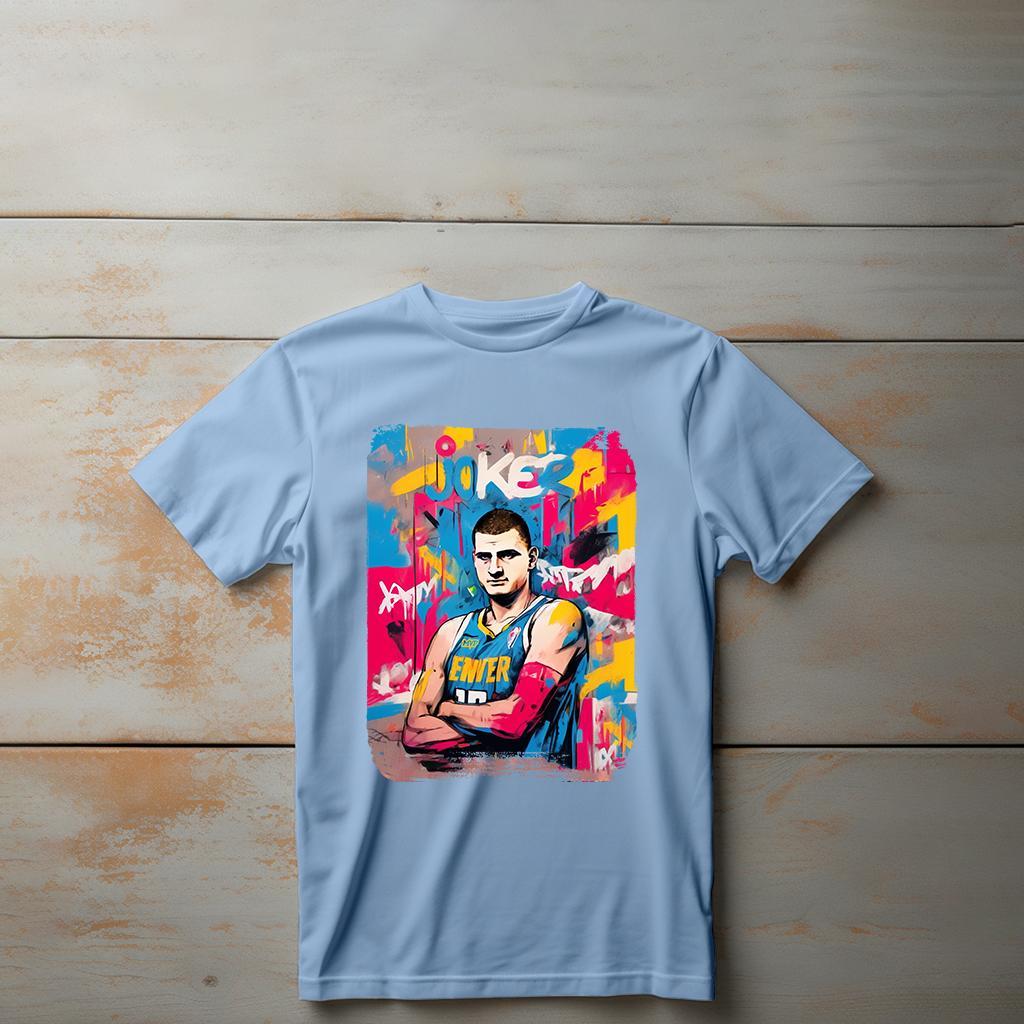 Camiseta Majica sa štampanim printom Cam 509, Dečija, Cijan