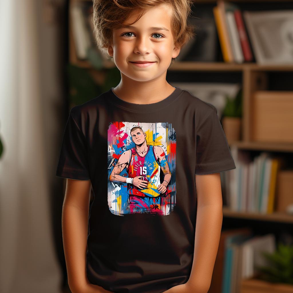 Camiseta Majica sa štampanim printom Cam 498, Dečija, Čokolada