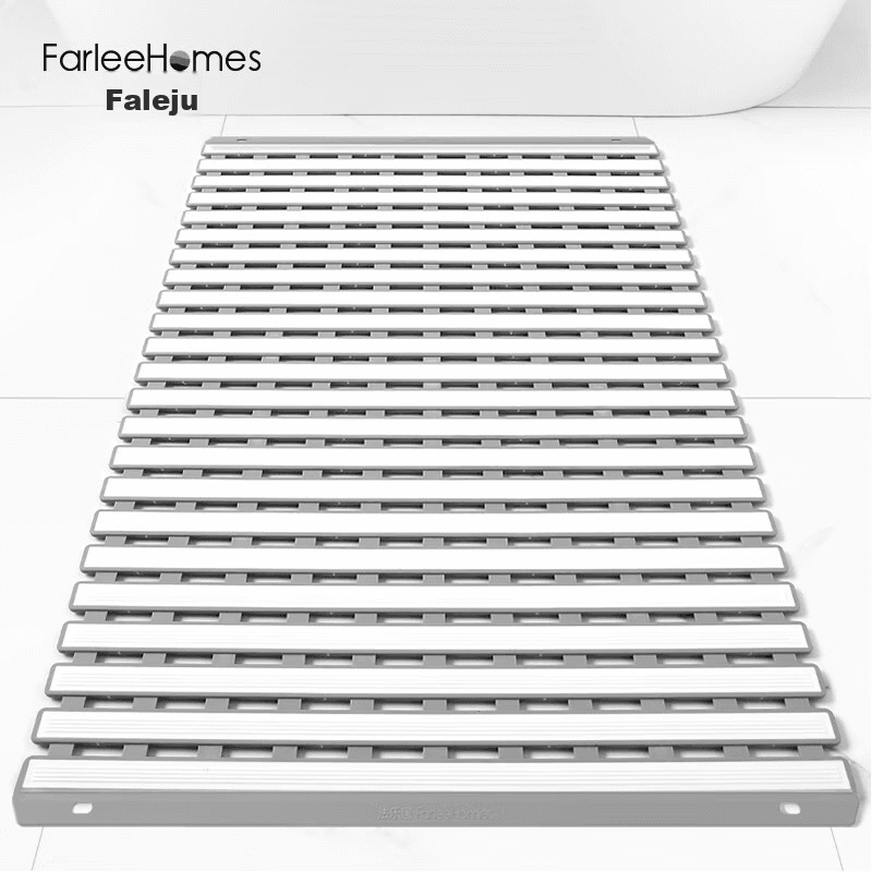 Farleenhomes Prostirka za kupatilo, 40x65cm, Bela