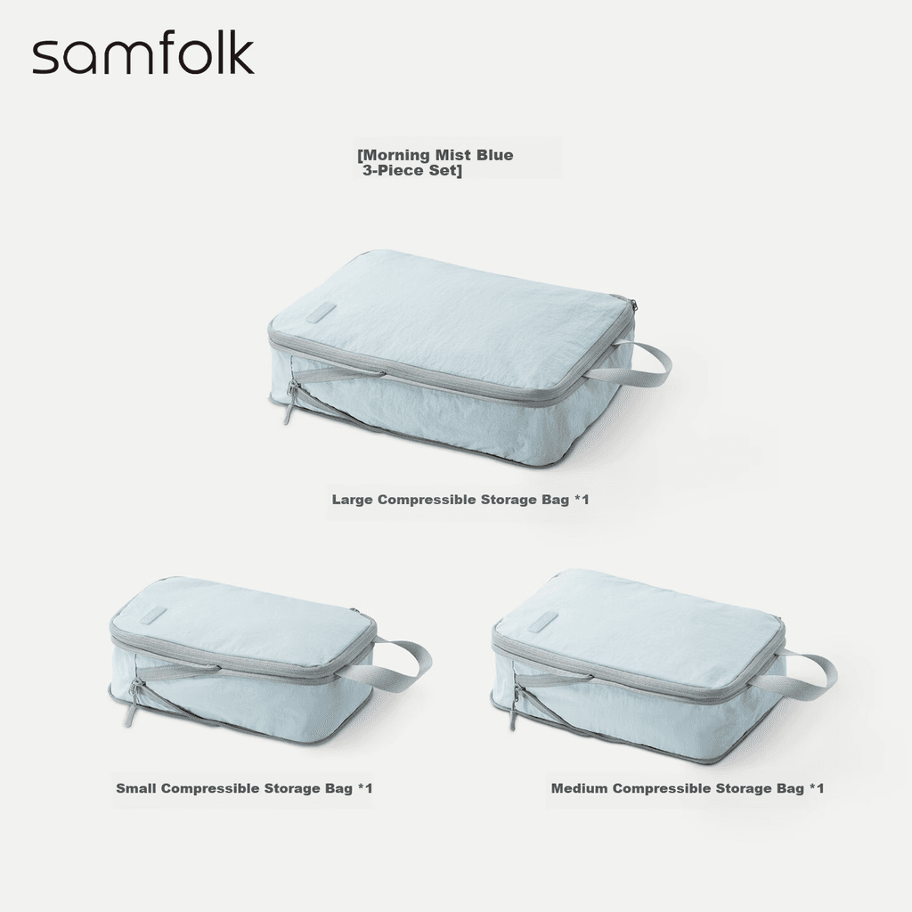 Samfolk Organizator za kofer, 3 komada, Plavi