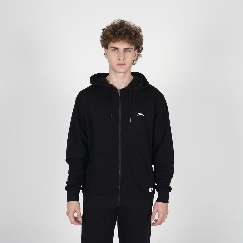 Slazenger Muški duks sa kapuljačom Kendal full zip, Crni